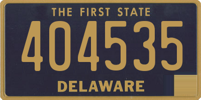 DE license plate 404535