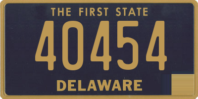 DE license plate 40454