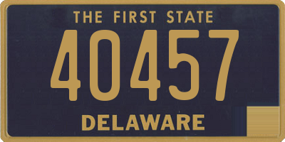 DE license plate 40457