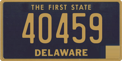 DE license plate 40459