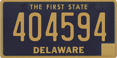 DE license plate 404594
