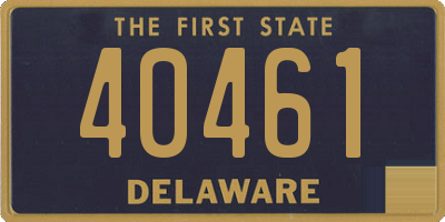 DE license plate 40461