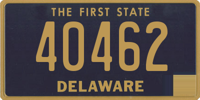 DE license plate 40462