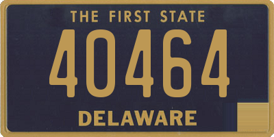 DE license plate 40464