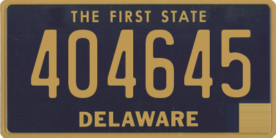 DE license plate 404645