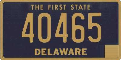 DE license plate 40465