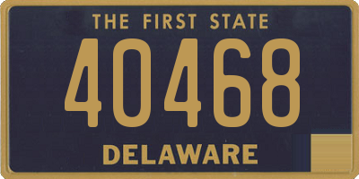 DE license plate 40468