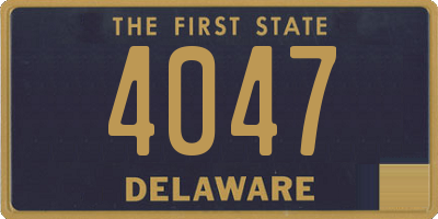 DE license plate 4047