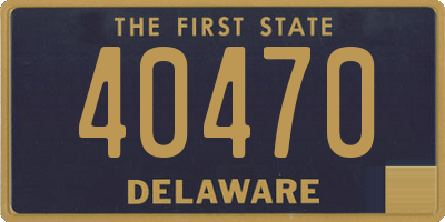 DE license plate 40470