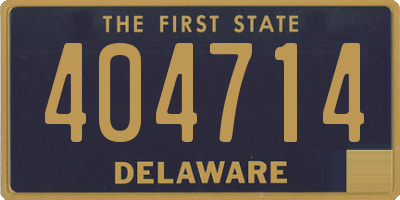 DE license plate 404714