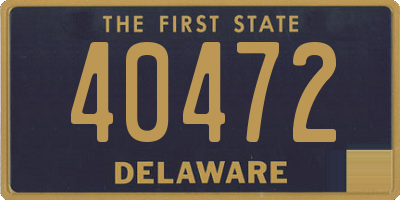 DE license plate 40472