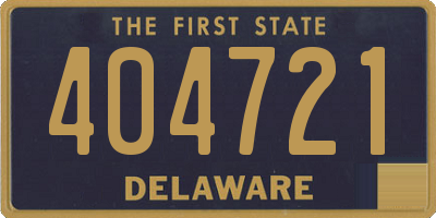 DE license plate 404721