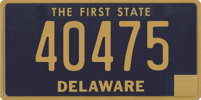 DE license plate 40475
