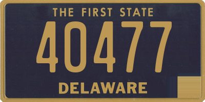 DE license plate 40477