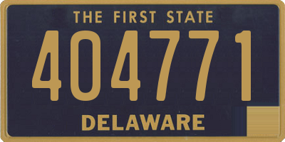 DE license plate 404771