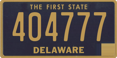DE license plate 404777