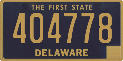 DE license plate 404778