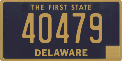 DE license plate 40479