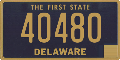 DE license plate 40480