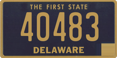 DE license plate 40483