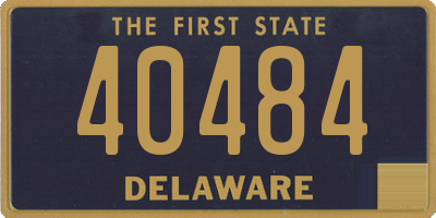 DE license plate 40484