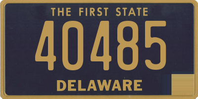 DE license plate 40485