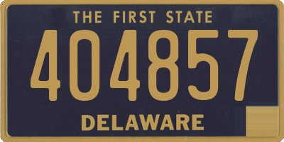 DE license plate 404857