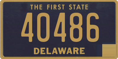 DE license plate 40486