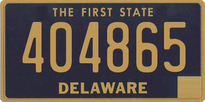 DE license plate 404865