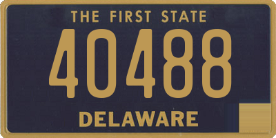 DE license plate 40488