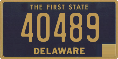 DE license plate 40489