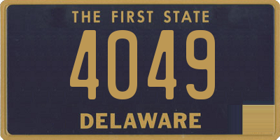 DE license plate 4049