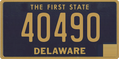 DE license plate 40490