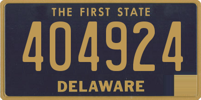 DE license plate 404924
