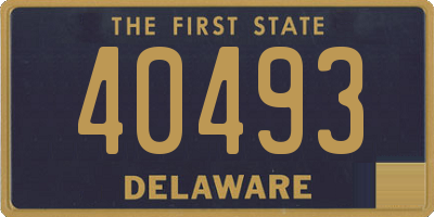 DE license plate 40493