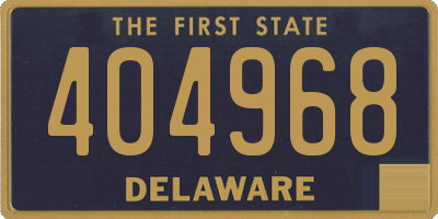 DE license plate 404968