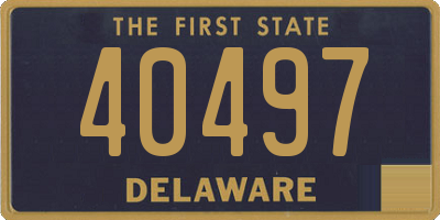 DE license plate 40497