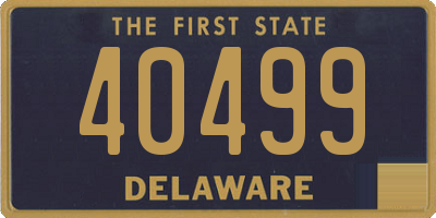 DE license plate 40499