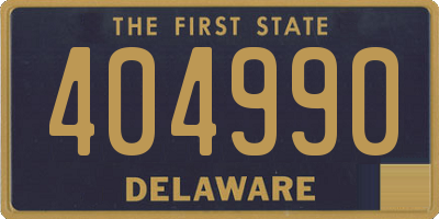 DE license plate 404990