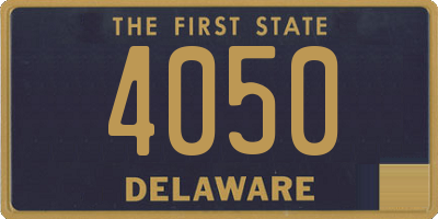 DE license plate 4050