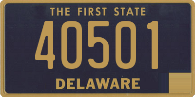 DE license plate 40501