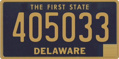 DE license plate 405033