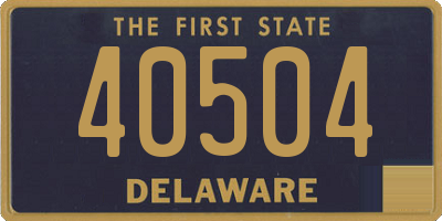 DE license plate 40504