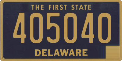 DE license plate 405040