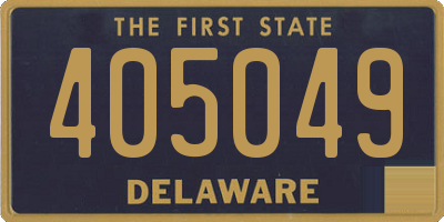 DE license plate 405049