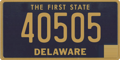 DE license plate 40505