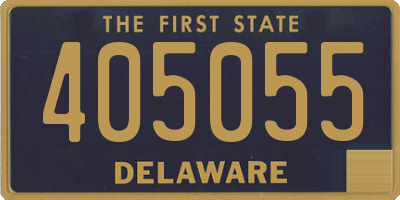 DE license plate 405055