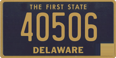 DE license plate 40506