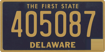 DE license plate 405087