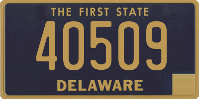 DE license plate 40509